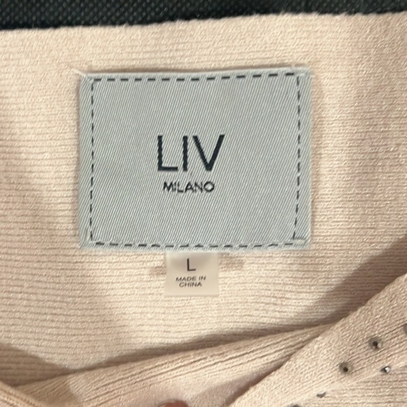 🔥LIV Milano Beige Sweater with Patterned Design🔥 - Picture 5 of 7